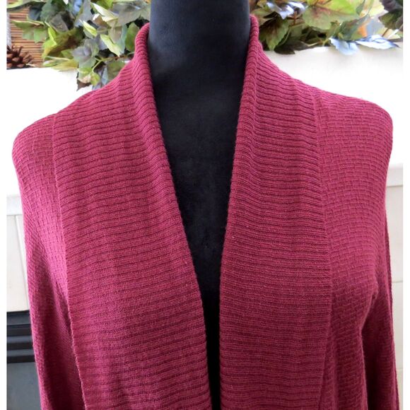 Simply Vera Vera Wang Lightweight Open Front Long Cardigan M EUC - Picture 7 of 10